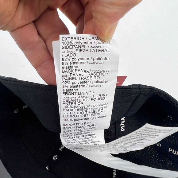 Puma Golf Hat Mens S/M Fitted Mesh Jersey Stretch Quiet Shade Moisture Wick Cap - Picture 9 of 12